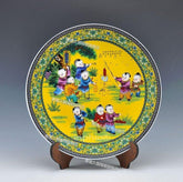 INPHIC-搶購 彩繪陶瓷裝飾盤 座盤 中式家居飾品工藝品 新房擺飾